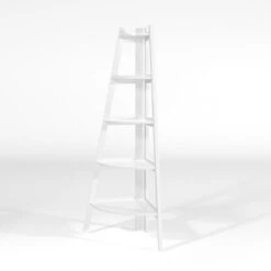 63.25" Lynch 5 Shelf Corner Bookcase - HOMES: Inside + Out -HOMES: Inside + Out GUEST 33fd2ce2 1280 463e 8bc6 2da3ee40d49d