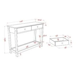 Clonard Wooden Sofa Table Gray - HOMES: Inside + Out 7 Clonard Wooden Sofa Table Gray - HOMES: Inside + Out -HOMES: Inside + Out GUEST 342fa7ad 1665 43f3 af9e ada830057a5c