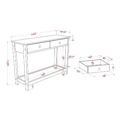 Clonard Wooden Sofa Table Gray - HOMES: Inside + Out 5 Clonard Wooden Sofa Table Gray - HOMES: Inside + Out - Image 3