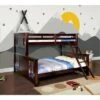 HOMES: Inside + Out Twin XL Over Queen Kids' Lea Bunk Bed Dark Walnut - IoHOMES -HOMES: Inside + Out GUEST 3908edce a994 4e69 b6c0 67200e4fc833