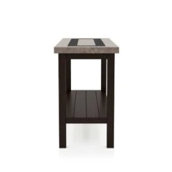 48" Alpinista Faux Marble Console Table Dark Walnut - HOMES: Inside + Out 7 48" Alpinista Faux Marble Console Table Dark Walnut - HOMES: Inside + Out -HOMES: Inside + Out GUEST 39128c28 cf09 4869 8a19 57f40cfd611f