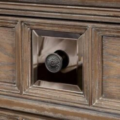 Lellen 3 Drawer Carved Details Nightstand Rustic Natural Tone - HOMES: Inside + Out -HOMES: Inside + Out GUEST 393f7c7f 3b7c 4f9b 8fad def7a4180567 2