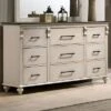 Nyes 9 Drawers Dresser Antique White/Walnut - HOMES: Inside + Out -HOMES: Inside + Out GUEST 3ba936ac bc5e 4f31 9b03 4967bab39420
