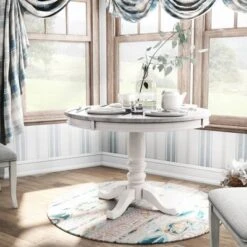 Kennegad Round Dining Table White - HOMES: Inside + Out