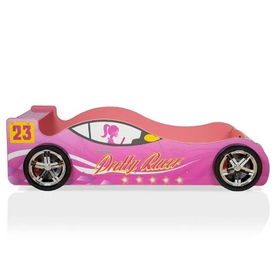 Twin Naglin Racing Car Bed With Led Headlight Pink - HOMES: Inside + Out 13 Twin Naglin Racing Car Bed With Led Headlight Pink - HOMES: Inside + Out - Image 11