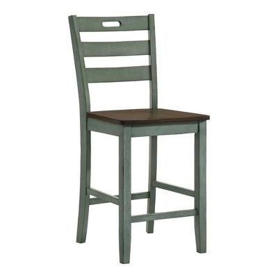 2pk Danforthe Ladder Back Counter Height Chairs - HOMES: Inside + Out 8 2pk Danforthe Ladder Back Counter Height Chairs - HOMES: Inside + Out - Image 6