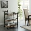 Corcoran 3 Tier Metal Serving Cart Beige/Black - HOMES: Inside + Out -HOMES: Inside + Out GUEST 3f98eea2 050c 4e79 a8d3 abf007a31b27
