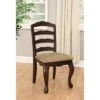 Set Of 2 Danburn Floral Accented Ladder Back Side Chair Dark Walnut - HOMES: Inside + Out -HOMES: Inside + Out GUEST 4326f7da 162e 4bc2 9831 f287ee663794