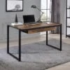 Eriboll Writing Desk With 1 Drawer And USB Plug Sand Black/Natural Tone - HOMES: Inside + Out -HOMES: Inside + Out GUEST 444f250a a1b1 42fb 8820 d9995e1da52d