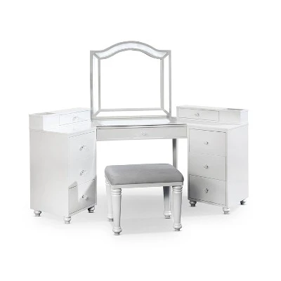 Urman Storage Drawers Vanity Set - HOMES: Inside + Out 8 Urman Storage Drawers Vanity Set - HOMES: Inside + Out - Image 6
