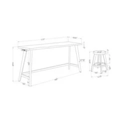 Ballivor Counter Height Dining Table Sets With USB Plug Dark Walnut - HOMES: Inside + Out 17 Ballivor Counter Height Dining Table Sets With USB Plug Dark Walnut - HOMES: Inside + Out -HOMES: Inside + Out GUEST 4663b263 6d05 42e1 aa83 5a474c4475c0