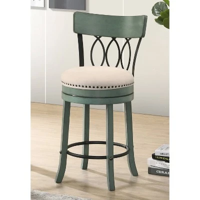 Set Of 2 24" Darlowe Swivel Counter Height Barstools - HOMES: Inside + Out 3 Set Of 2 24" Darlowe Swivel Counter Height Barstools - HOMES: Inside + Out