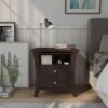 Banbridge 2 Drawer Nightstand With Open Shelf Espresso - HOMES: Inside + Out -HOMES: Inside + Out GUEST 499e6989 adb7 4e0c 9e69 a6d8de5cb8fc
