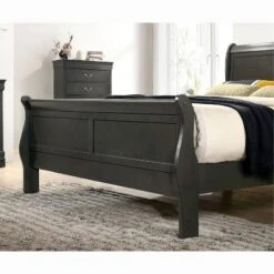 Sliver Sleigh Panel Bed - HOMES: Inside + Out -HOMES: Inside + Out GUEST 502e1185 3e3d 4d6d be5c d0169ec359c7