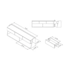 Vadim TV Stand For TVs Up To 72" Light Walnut - HOMES: Inside + Out -HOMES: Inside + Out GUEST 50e47b99 f2c0 4e88 a814 c55d4fa051ea