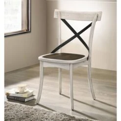 5pc Piker Round Dining Set Dark Walnut/Antique White - HOMES: Inside + Out 17 5pc Piker Round Dining Set Dark Walnut/Antique White - HOMES: Inside + Out -HOMES: Inside + Out GUEST 5159ce06 b144 4ff3 a8ac 682ad0bc9465