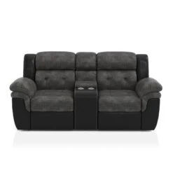 Melio Loveseat With 2 Powered Recliners Gray/Black - HOMES: Inside + Out -HOMES: Inside + Out GUEST 51e82c84 bbd8 4e62 ac70 b80d07792774