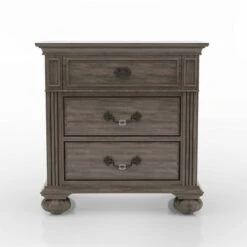 3pc Pennings Traditional Bed Set With 2 Nightstands Gray - HOMES: Inside + Out -HOMES: Inside + Out GUEST 5313c4fe dde2 4fd1 957e 3ca6bd253352