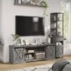 2pc Clander TV Stand And Bookcase Tower Set Vintage Gray Oak - HOMES: Inside + Out -HOMES: Inside + Out GUEST 53488a27 86b2 4e7d 9201 d765503a3e9a