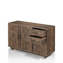 Iohomes Frakes Contemporary Buffet Table Natural Tone - HOMES: Inside + Out -HOMES: Inside + Out GUEST 548d87d9 f4f1 4dc1 9038 46398e72637b