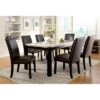 7pc Lanbert Marble Table Top Dining Table Set Dark Walnut - HOMES: Inside + Out -HOMES: Inside + Out GUEST 559ca707 0a36 4748 91f1 b7e1f25af3a6
