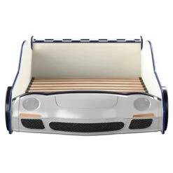 Twin Quessa Police Car Bed With Led Headlight Chair Black/White - HOMES: Inside + Out -HOMES: Inside + Out GUEST 570b0393 7082 4d5b a0e8 738fa4b88f83