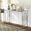 Marcha Glam Rectangle Sofa Table Chrome - HOMES: Inside + Out