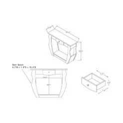 Coralli Modern Cut Out Sofa Table Walnut - HOMES: Inside + Out 11 Coralli Modern Cut Out Sofa Table Walnut - HOMES: Inside + Out -HOMES: Inside + Out GUEST 572745ee ff22 48c9 beed fb19c21f8b16