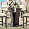 HOMES: Inside + Out Wright II Beveled Glass Round Counter Height Table - Gray -HOMES: Inside + Out GUEST 59fc4819 e47c 454f 9552 0fc3551285d7