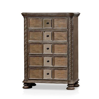 6pc Lellen Bedroom Set Beige/Rustic Natural Tone - HOMES: Inside + Out 16 6pc Lellen Bedroom Set Beige/Rustic Natural Tone - HOMES: Inside + Out - Image 14