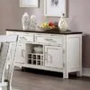 Redmond 2 Drawer Server Weathered White/Dark Walnut - HOMES: Inside + Out -HOMES: Inside + Out GUEST 5a749aed 2cb6 4763 8103 2f86ae4bacb7