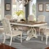Bernerd Pedestal Base Extendable Dining Table White - HOMES: Inside + Out