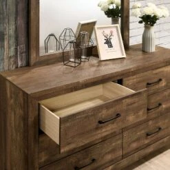 Quail 6 Drawer Dresser Rustic Light Walnut - HOMES: Inside + Out -HOMES: Inside + Out GUEST 5d633156 8466 49cf 91f6 9515da7c956e