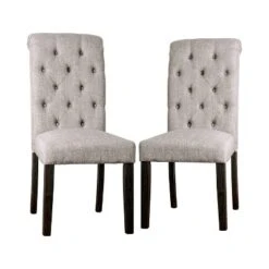 2pc Hepburn Scroll Back Side Chairs - HOMES: Inside + Out -HOMES: Inside + Out GUEST 5d87f782 faa6 4ea3 9fe9 dd26e52f8f90