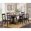 7pc Strasbourg Rustic Dining Table Set Antique Black - HOMES: Inside + Out -HOMES: Inside + Out GUEST 5f5a7f4d 4090 4d76 a22e d2affda9d079