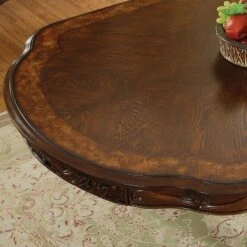 9pc Lion Claw Elegant Carved Extendable Dining Table Set Wood/Antique Oak - HOMES: Inside + Out -HOMES: Inside + Out GUEST 5f706f01 7a9f 418e 9da0 8295f774e63d