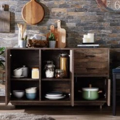 Iohomes Frakes Contemporary Buffet Table Natural Tone - HOMES: Inside + Out -HOMES: Inside + Out GUEST 5f8fe858 7340 46d6 82ce d468b2cb2379