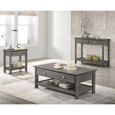 Clonard Wooden Sofa Table Gray - HOMES: Inside + Out 4 Clonard Wooden Sofa Table Gray - HOMES: Inside + Out - Image 2
