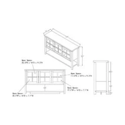 Carita Transitional Windowpane Cabinets Buffet - HOMES: Inside + Out -HOMES: Inside + Out GUEST 5fc0e92d 0226 4fc2 8254 f2c81e7e56c9 1