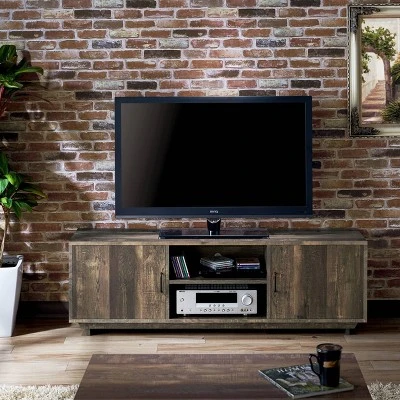 Fraire Contemporary TV Stand For TVs Up To 60" Reclaimed Oak - HOMES: Inside + Out 3 Fraire Contemporary TV Stand For TVs Up To 60" Reclaimed Oak - HOMES: Inside + Out