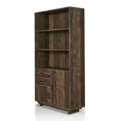 69.8" Tappan Bookcase With Cabinet Reclaimed Oak - HOMES: Inside + Out -HOMES: Inside + Out GUEST 6126529a 5085 49be aa77 9ed263a2e1ad