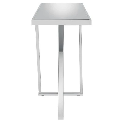 Drubeck Mirrored Rectangle Sofa Table Chrome - HOMES: Inside + Out 7 Drubeck Mirrored Rectangle Sofa Table Chrome - HOMES: Inside + Out - Image 5