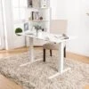Baron Contemporary Adjustable Office Stand Up Table Small White - HOMES: Inside + Out -HOMES: Inside + Out GUEST 63fce0ba e92d 4ab4 8e07 c2e2f38d3715