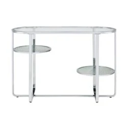 Rueledge Glam 2 Shelf Sofa Table Chrome - HOMES: Inside + Out -HOMES: Inside + Out GUEST 653e9c05 b5ca 4922 a0f5 e25d692e3f65
