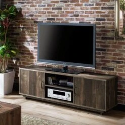 Fraire Contemporary TV Stand For TVs Up To 60" Reclaimed Oak - HOMES: Inside + Out 11 Fraire Contemporary TV Stand For TVs Up To 60" Reclaimed Oak - HOMES: Inside + Out -HOMES: Inside + Out GUEST 6547916e 9785 46cb 83df b2fd7d390f5e