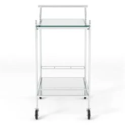 Starrett 2 Tier Metal Serving Cart Chrome - HOMES: Inside + Out 7 Starrett 2 Tier Metal Serving Cart Chrome - HOMES: Inside + Out -HOMES: Inside + Out GUEST 670300c3 5b4d 464b 8546 f17f5fd0f8f1