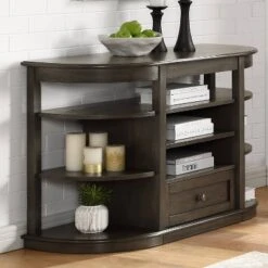 Lusk Wooden Sofa Table Gray - HOMES: Inside + Out