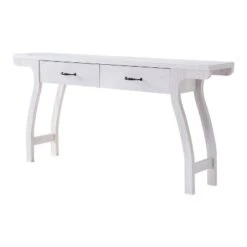 Haun 2 Drawer Console Table White Oak - HOMES: Inside + Out