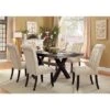 7pc Mount Rose Rustic Dining Table Set Brushed Black/Beige - HOMES: Inside + Out -HOMES: Inside + Out GUEST 6900bc89 e0ea 49a6 bde8 5c37c0e3bb0d