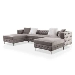 Elmhurst U Shaped Glam Tufted Sectional - HOMES: Inside + Out -HOMES: Inside + Out GUEST 6a8554f8 0030 4bf5 9351 0cd0218ddd42